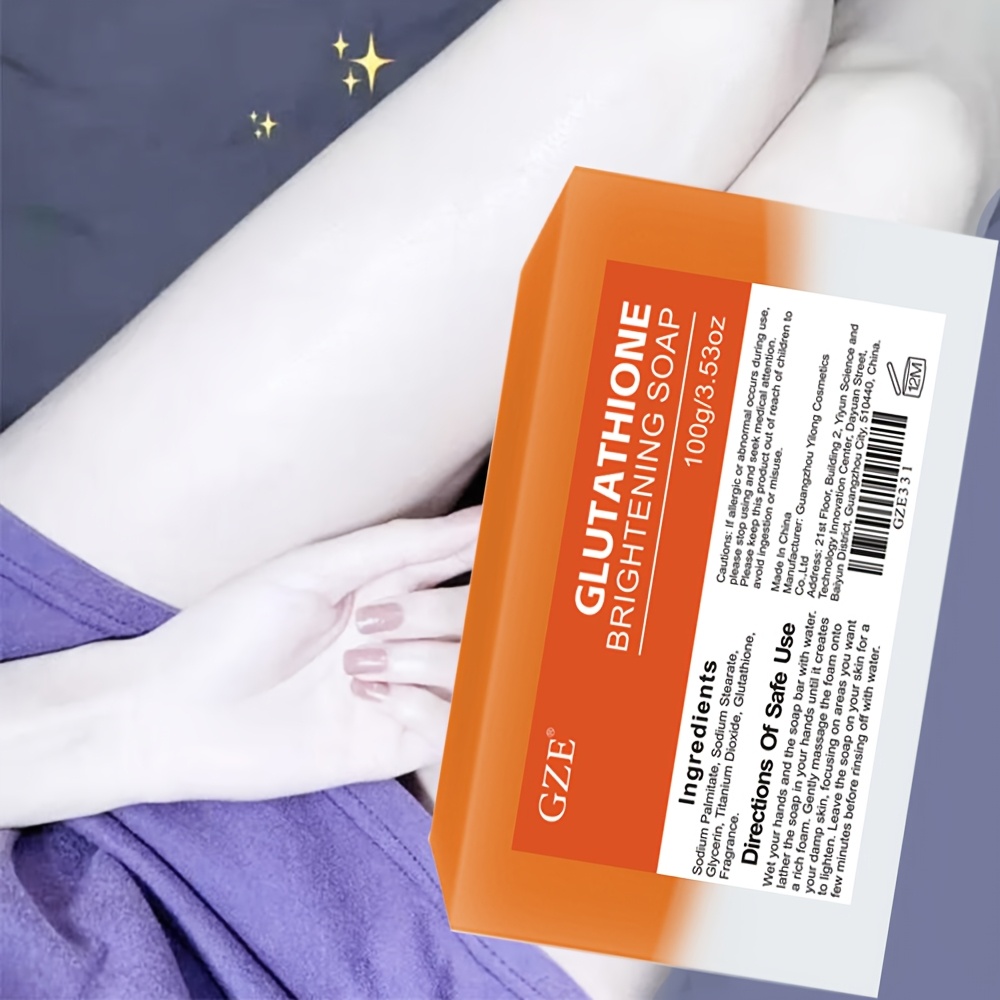 gze glutathione brightening soap handmade face body soap bar