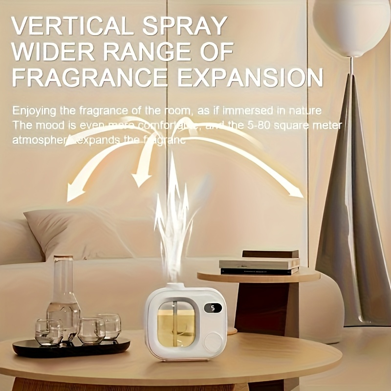 usb rechargeable aromatherapy diffuser wall mounted desktop essential oil humidifier with display 12 hour   large mist output suitable for home car and bathroom freshener deodorizer abs material gift for   Product details 4