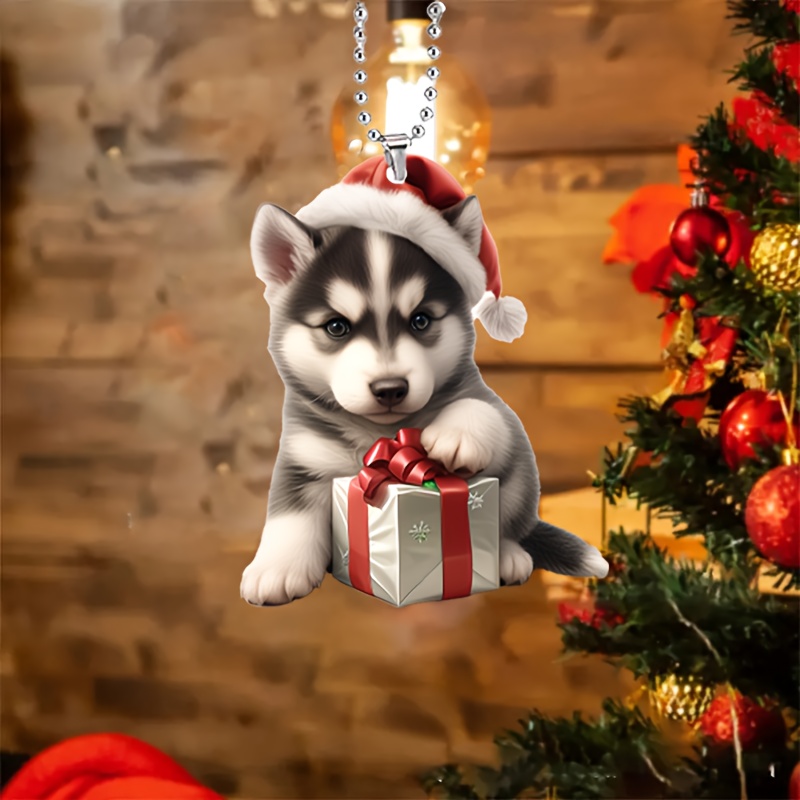 

Box Christmas Pendant, Car Hanging, Keychain, New 's Decor