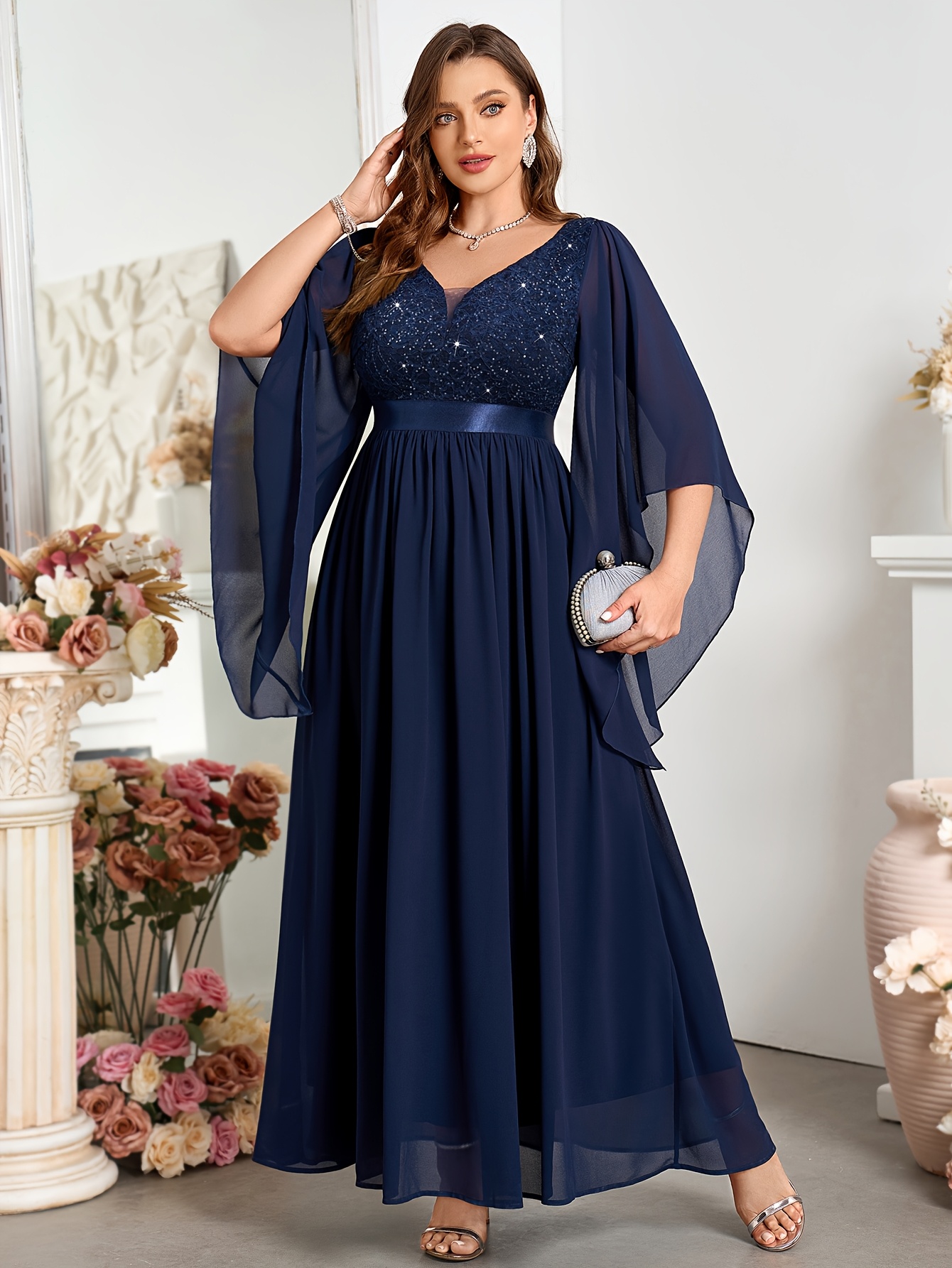 pale blue cocktail dress Satin Vintage Sleeveless A-line Tea-length A-line Formal Party Dresses, CH0107 US14 / Custom Color(leaving a note) color_Dark Navy fluid draping Color:Coco Black Asymmetric Cut-Out Crepe