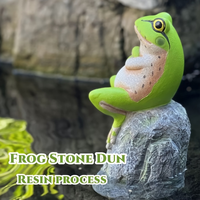 12pcs Mini Frogs, 1 Grass And 1 Stone Toy Set Small Realistic Frog Toy  Decorations Frogs Rain Forest Lifelike Art Lawn Decorations Toy For Fish  Tank D