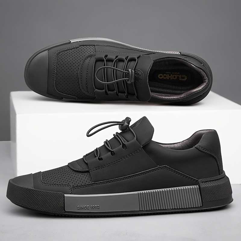 CLOHOO Brand Men'S Shoes with Rubber Soles, Stylish Sports Casual Shoes, Street-Style Skate Shoes, Popular New Breathable Soft-Soled Comfortable Men'S Shoes, Youth British Style Men'S Footwear