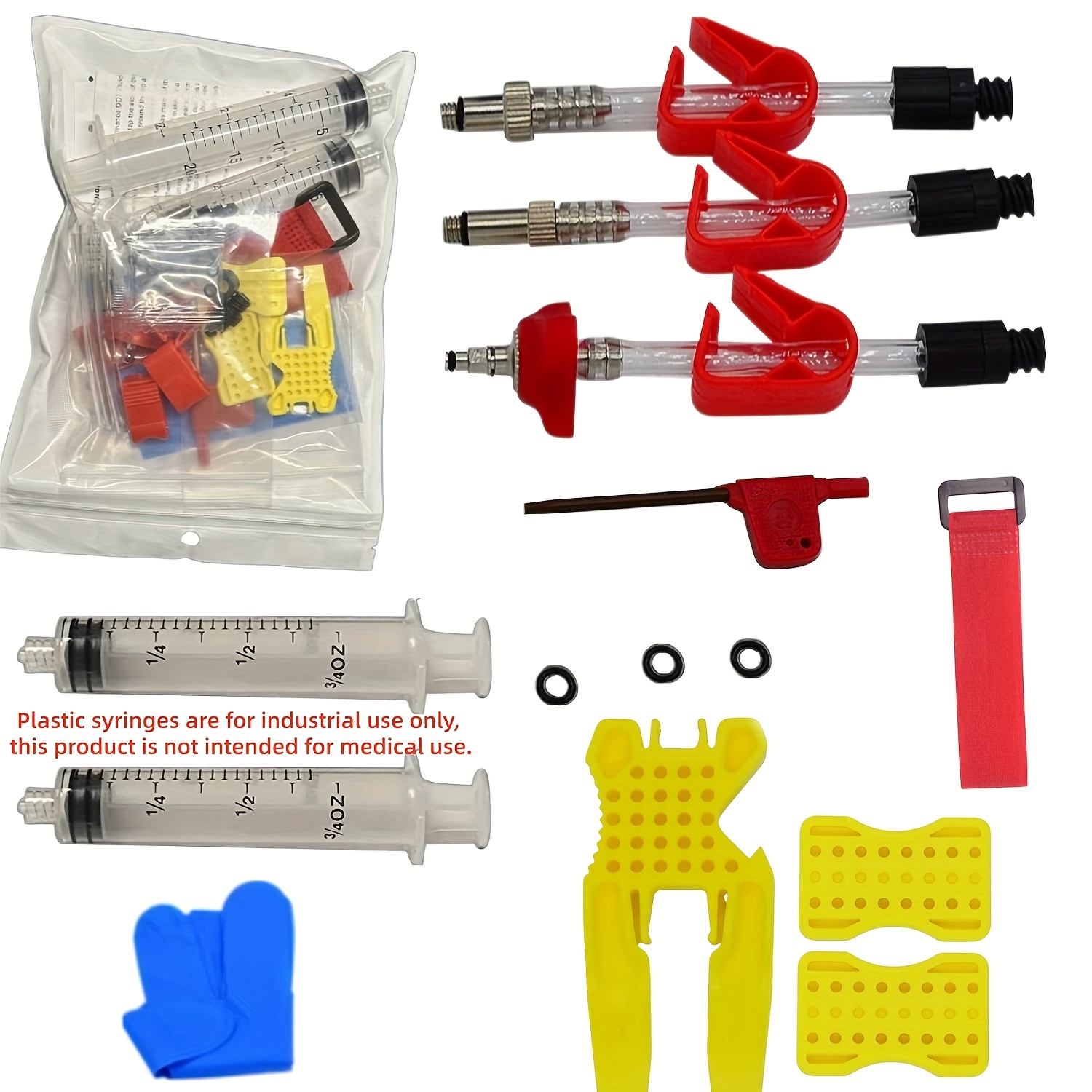 Professional Bicycle Hydraulic Disc Brake Maintenance Kit With Dot Brake Fluid