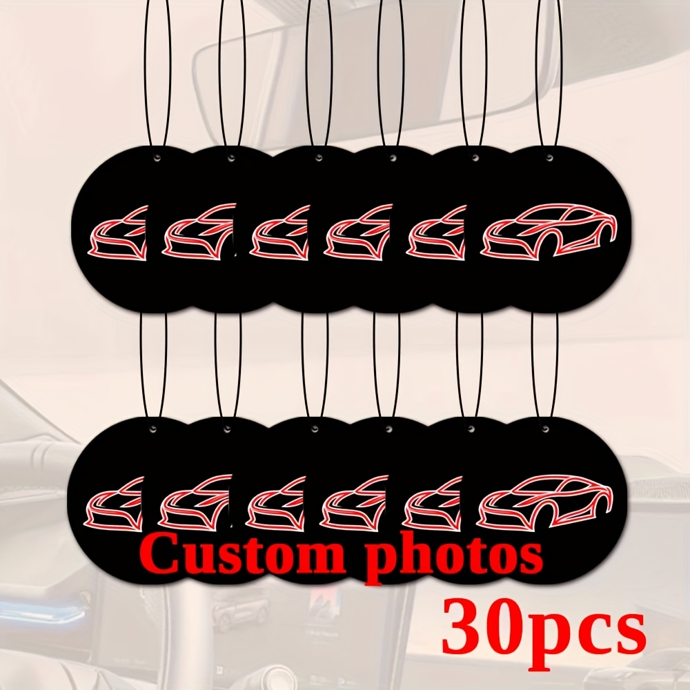 30pcs Of Personalized Double-sided Printed Car Air Fresheners, With Scents Lasting Up To , In Fragrances - Gifts For - Includes Custom Corporate Logos And Promotional Event Branding