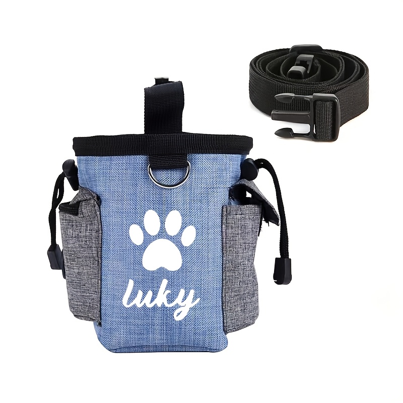TEMU Customizable Names Or Words, Custom Dog Snack Packs/training Packs - Can Add Pet's Name, Open-style Zipper Design, Hung - Portable Puppy Snack