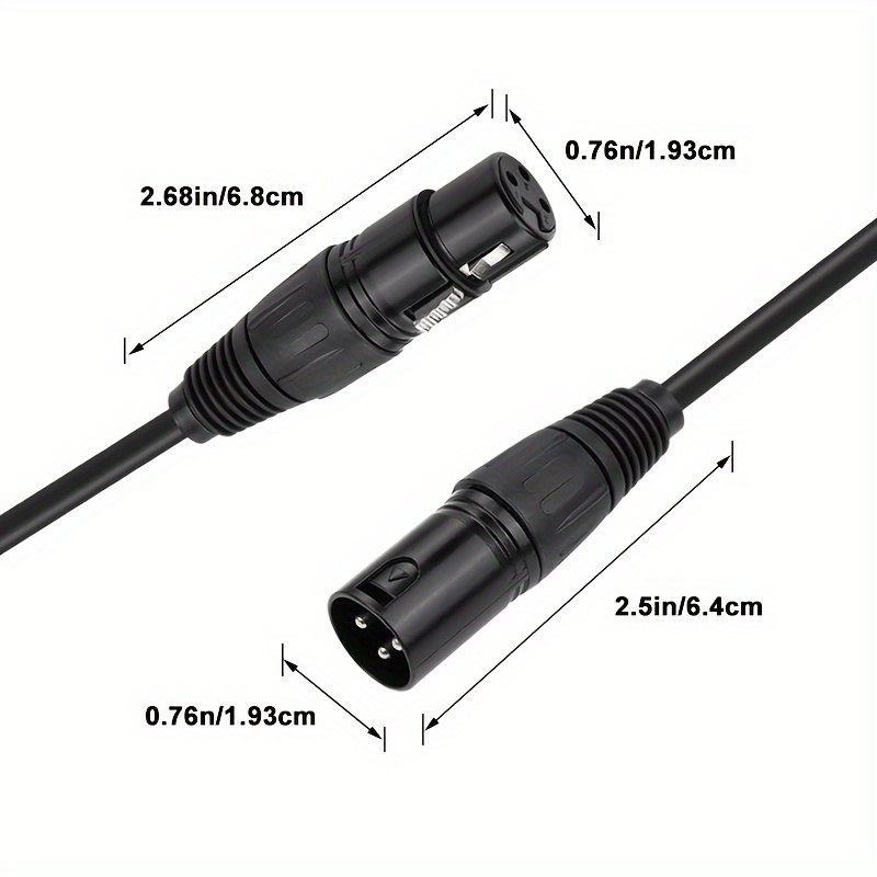 i-zclive XLR Audio Cable,XLR Cable,Microphone XLR Male to Female Audio Cable,XLR Microphone Cable for KTV Audio Cable,3-Pin XLR Microphone Cable,Balanced XLR Speaker Cable Suitable for Microphones,Preambles, Speaker Systems, Radio Station.