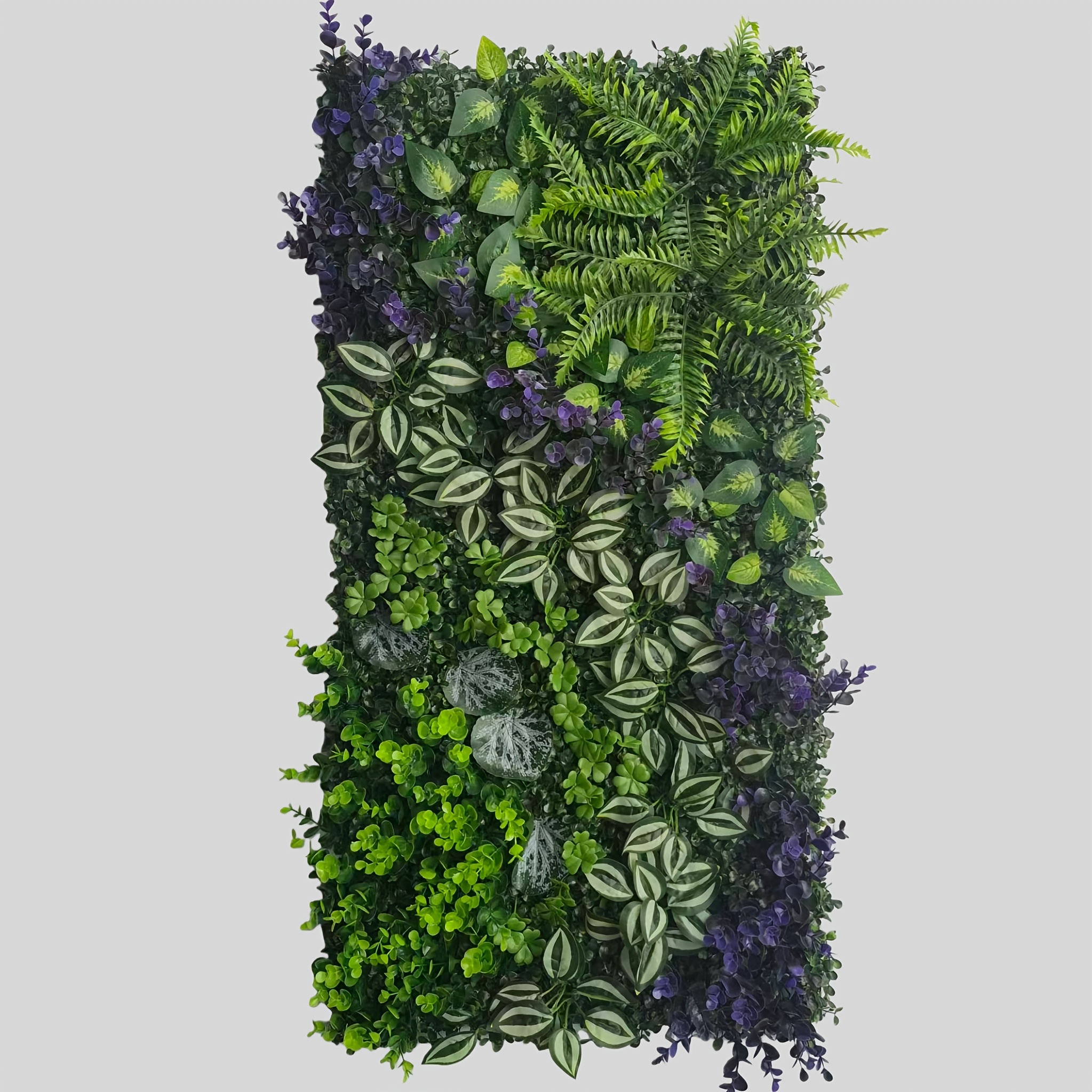 101,85x51,05 cm Groes Premium-Kunstgras-Wandpaneel mit realistischer  Agave, Persischem Farn, Palmenblttern & mehr  Lebensechte Blattstruktur,  UV-bestndiger Sichtschutz fr Balkon Gartendekoration