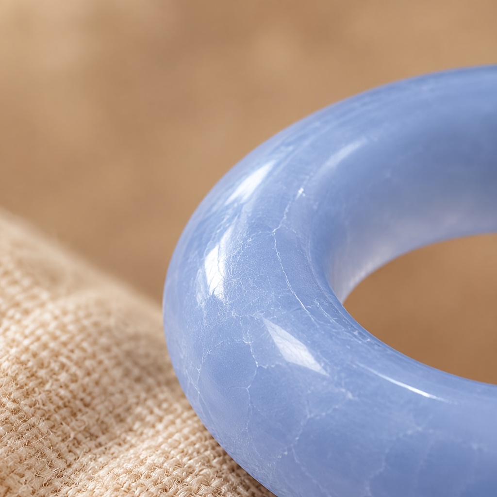 2pc Glowstone Transparent Band Ring Set, Versatile Gift