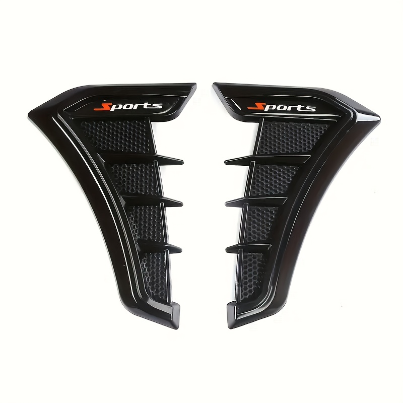 TEMU 2pcs Car Side Wing Protector & Decorative Stickers - Matte , Tpu Material, Fits All Vehicles