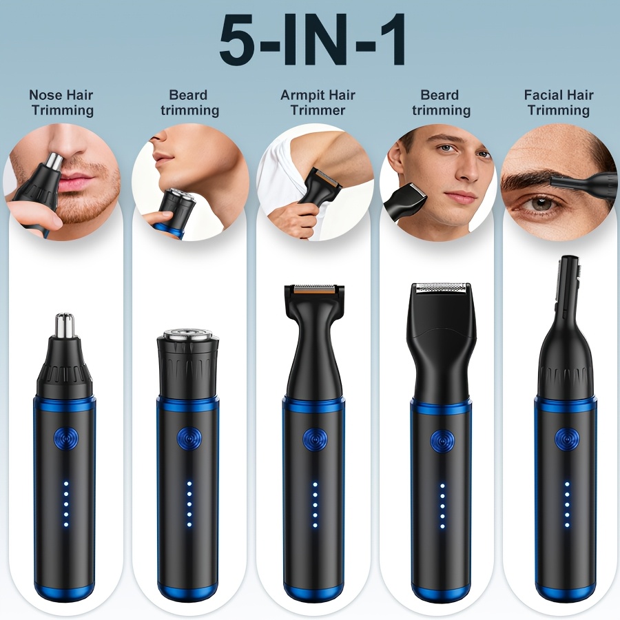 Multifunctional Men's Care Set with Razor, Trimmer & Knife