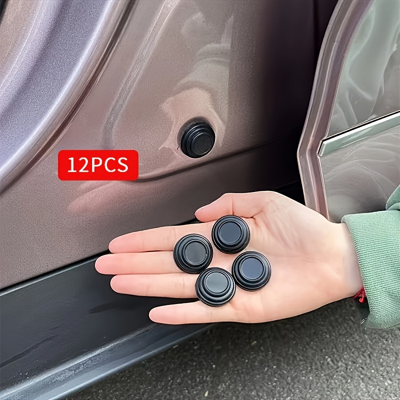 E-shop 12-teilige Autotür-Silikonmatten mit Geräuschreduzierung stoßdämpfender Wirkung, macht das Auto leiser, passend für alle Modelle schützt die