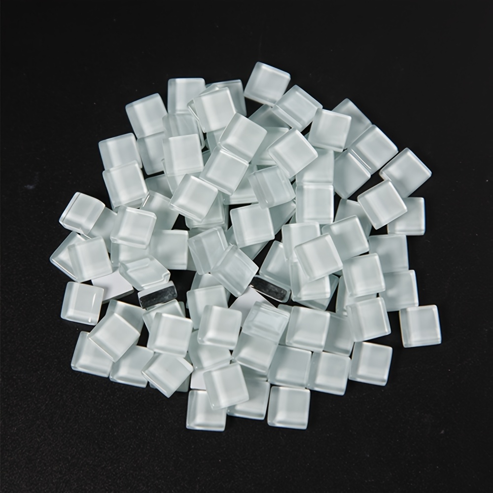 TEMU 251 Pcs Glass Mosaic, For Diy Handmade Crafts, Red, Green, Blue, Yellow, Purple, White, Black Are From