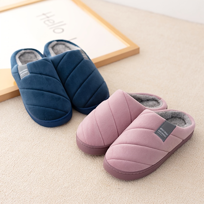 

1 Slippers For Men And Women - Striped , -on - Tpr , Round Toe, Insole For Fall/