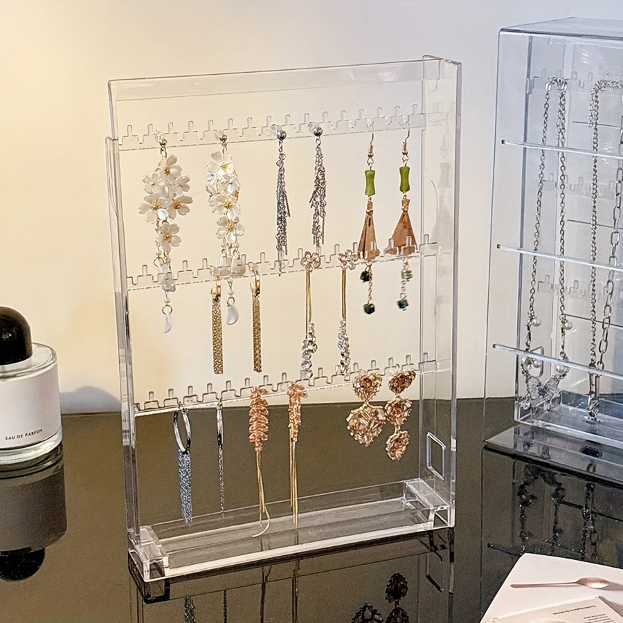 1  acrylic jewelry storage   drawers 6 layers jewelry storage rack jewelry accessories organizer necklace display rack multi function earrings necklaces bracelets rings pendants organizer for home jewelry storage   clear visibility   holiday gift Product details 3
