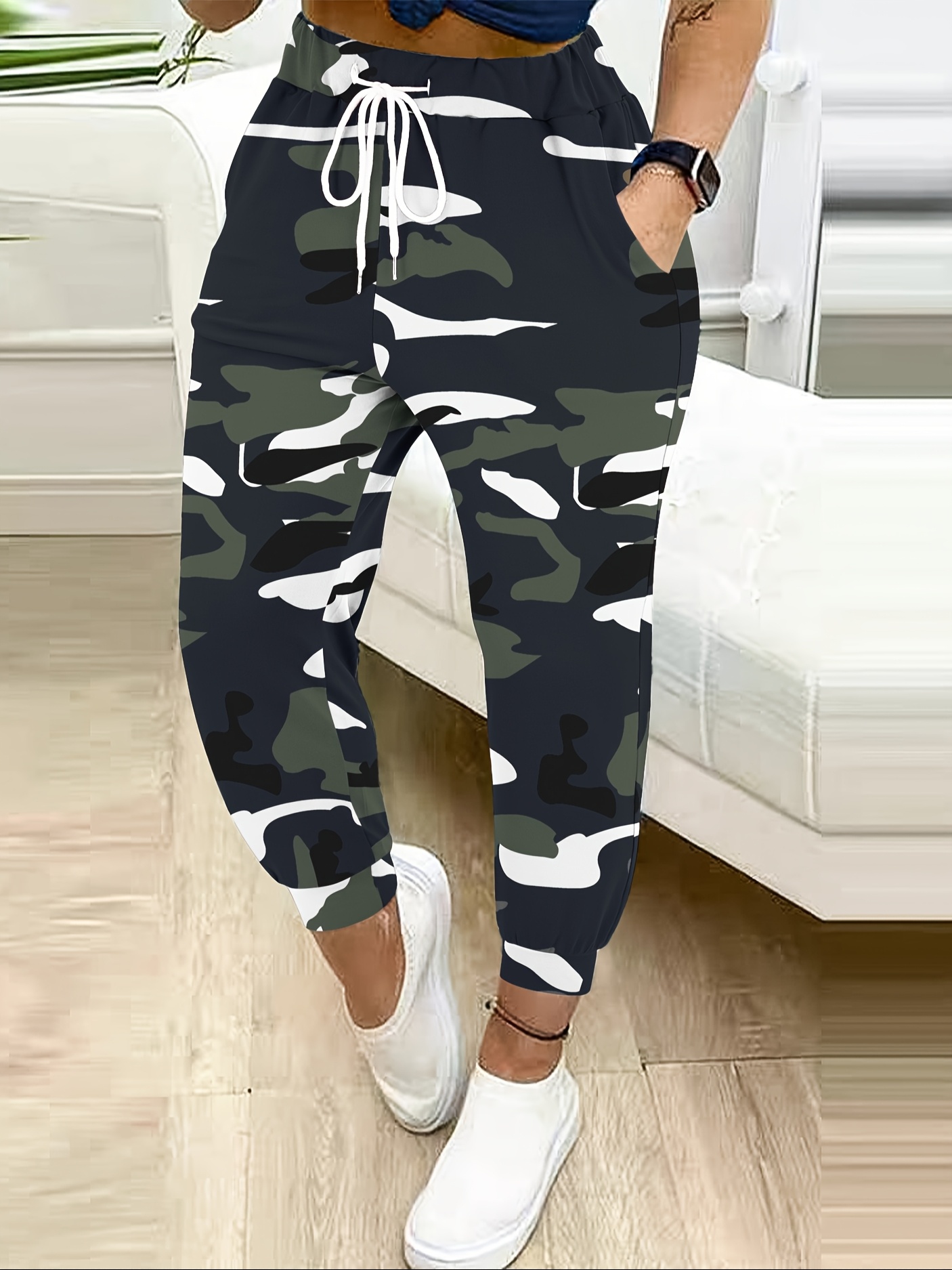 Camouflage Cargo Pants Ladies Camo Jogger Pants Jogger Pants