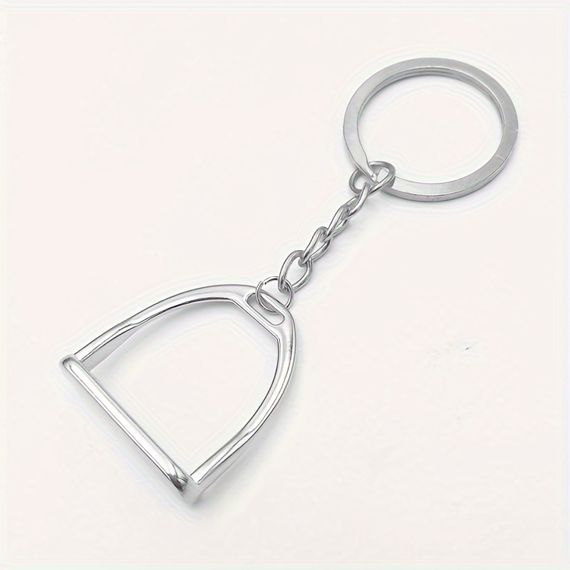 Personalized Creative Stirrup Keychain Alloy Key Bag Additions Key Chain