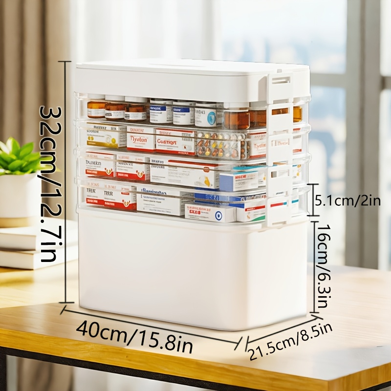 TEMU Large-capacity Classified Durable And Portable Storage Box, A Must-have Transparent Storage Container For Home And Travel - Easy To Clean,