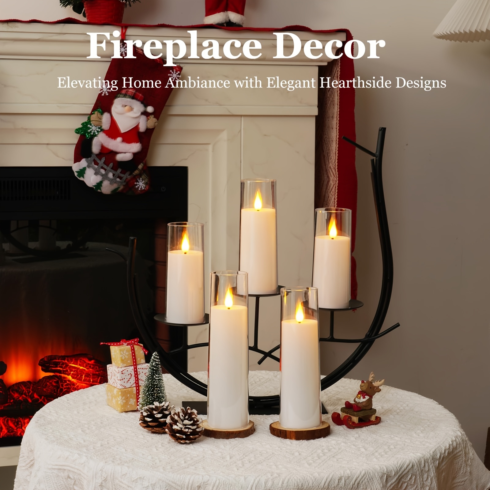   acrylic flameless candles battery operated candles flickering led pillar candles with remote control and timer warm white light d2 2 xh5   set of 5