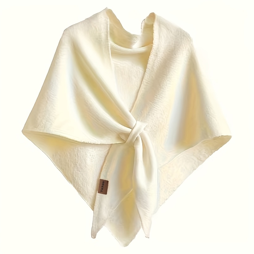 E-shop ./Stk. Schal Tuch Damen, Elegantes Damen, Vielseitiges Dreieckiges Schal Tuch, Bequem und Weich, Nackenschutz Warmer Schal, Einfarbiger