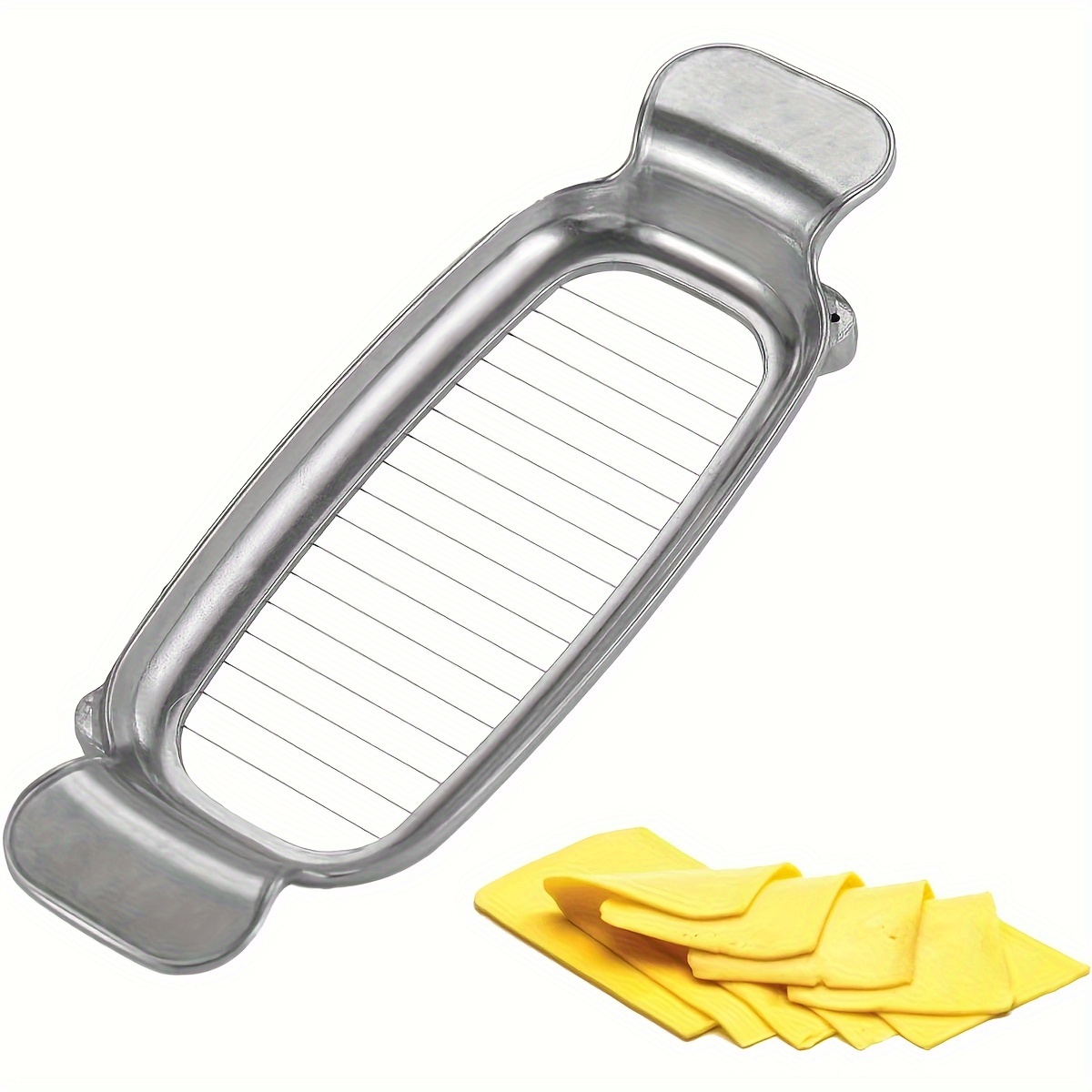 

Stainless Steel Butter Slicer - Perfect For Individual Servings & Pastry Doughs, Durable Kitchen Gadget