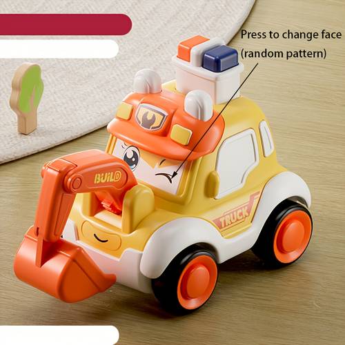 children can press the cartoon car a small toy car a childrens toy that requires manual pressing it features a of random simple operation and is a parent child interactive toy it a great birthday gift for children