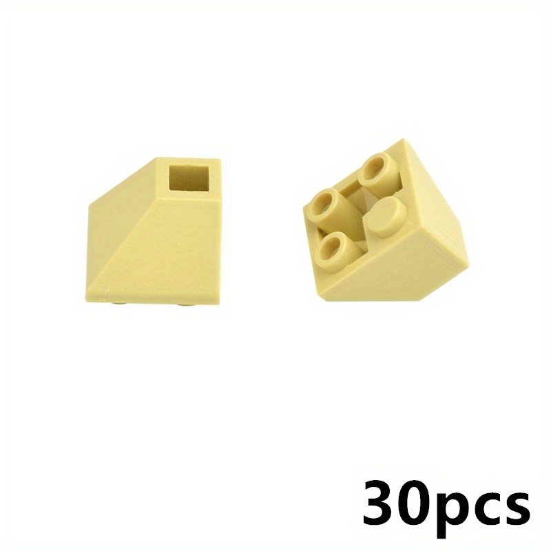 30pcs Building Blocks Slope 45 2x2 Compatible 3676 Double Convex Bricks