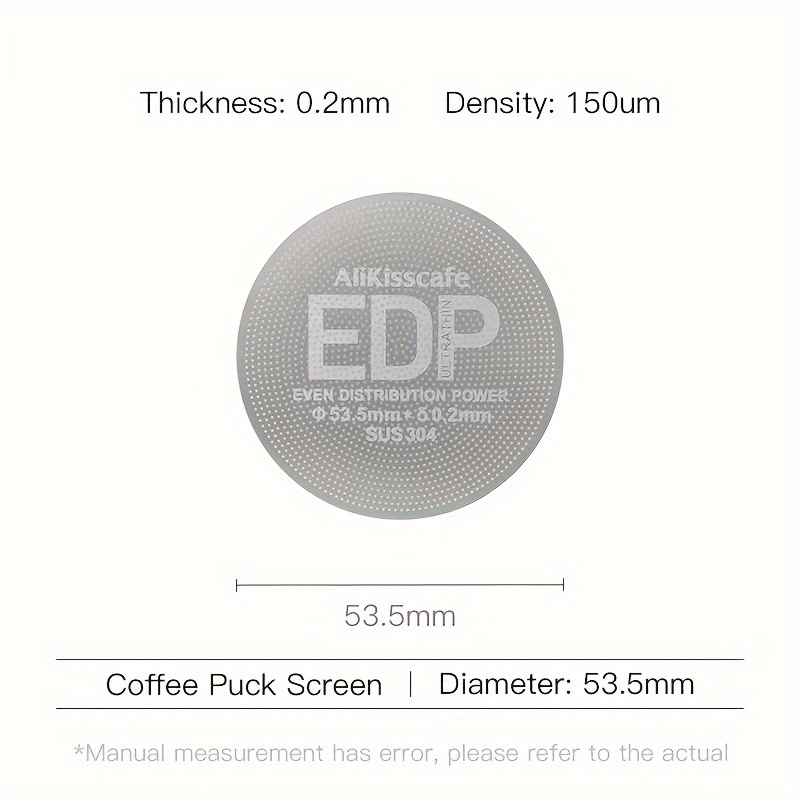 Image of 1pc Of Alikisscafe Coffee Puck Screen, An Espresso Filter Made Of 0.2mm Stainless Steel, Reusable Coffee Filter Mesh With A Stand, Perfect Barista Accessory For Espresso Machines