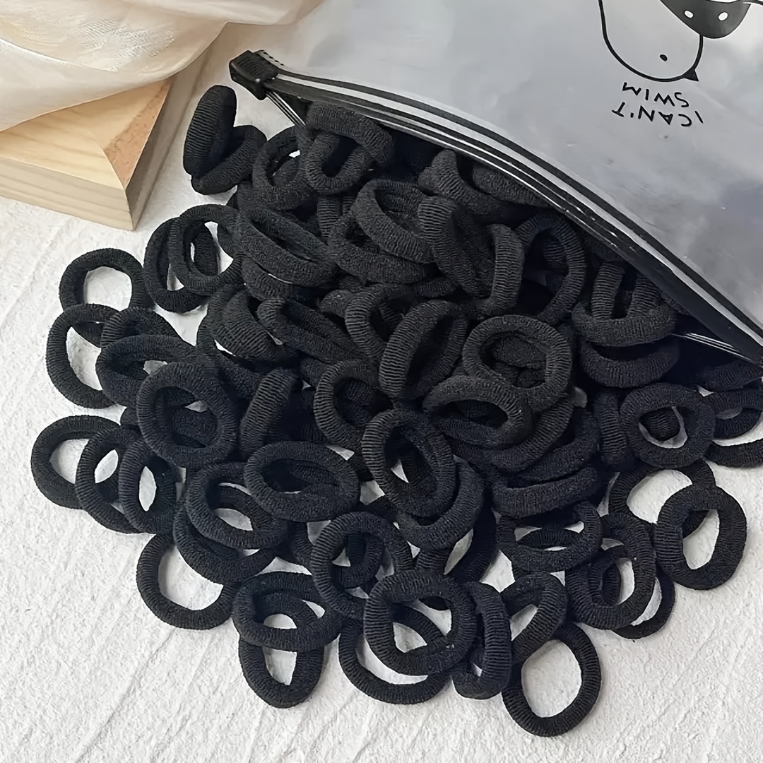 458pcs Colorful Elastic Hair Ties with Stretchy Bases