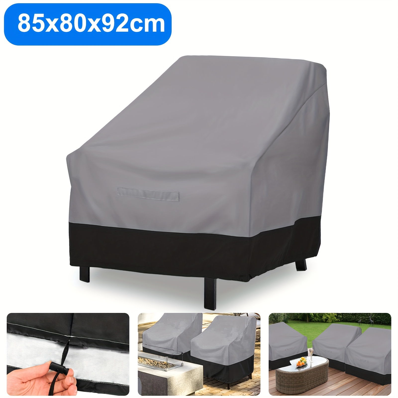 

Heavy Duty Chair Cover, Waterproof Sofa Cover For Outdoor Patio Furniture, Uv Resistant, Dust-proof And Weather Protection