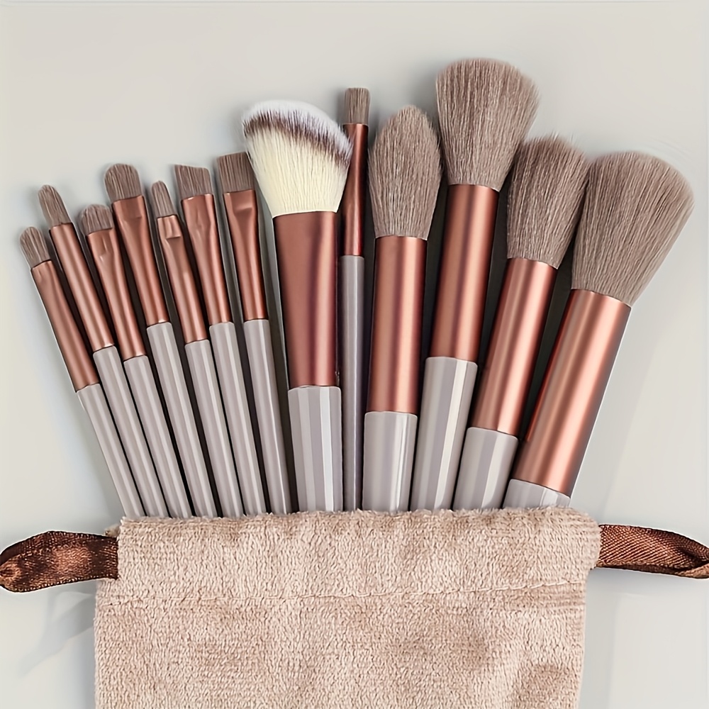 13  makeup brush set soft   ethically made brushes for eye shadow foundation bb cream concealer blush powder and blending   womens   routine Product details 0