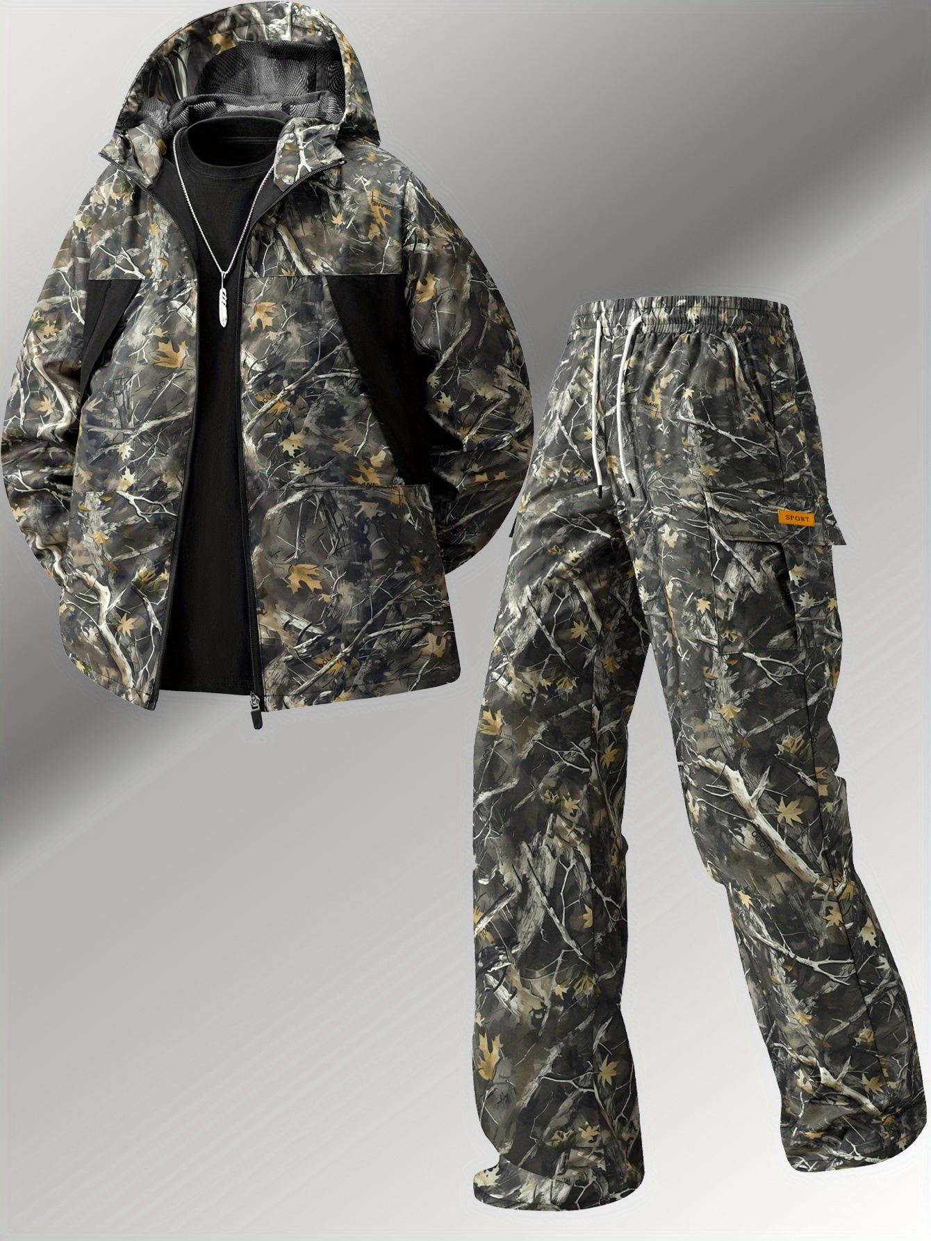 mens trendy casual 2pcs set stylish all   outfit green 0