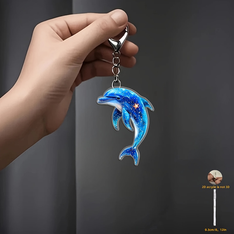 2d Flat, - 2d Acrylic Pendant Lobster Keychain, Multifunctional For Fashionable Car Keychains, Men's And Women's Backpack Accessories, Home Decor, Ideal Holiday Companion, 2d Flat