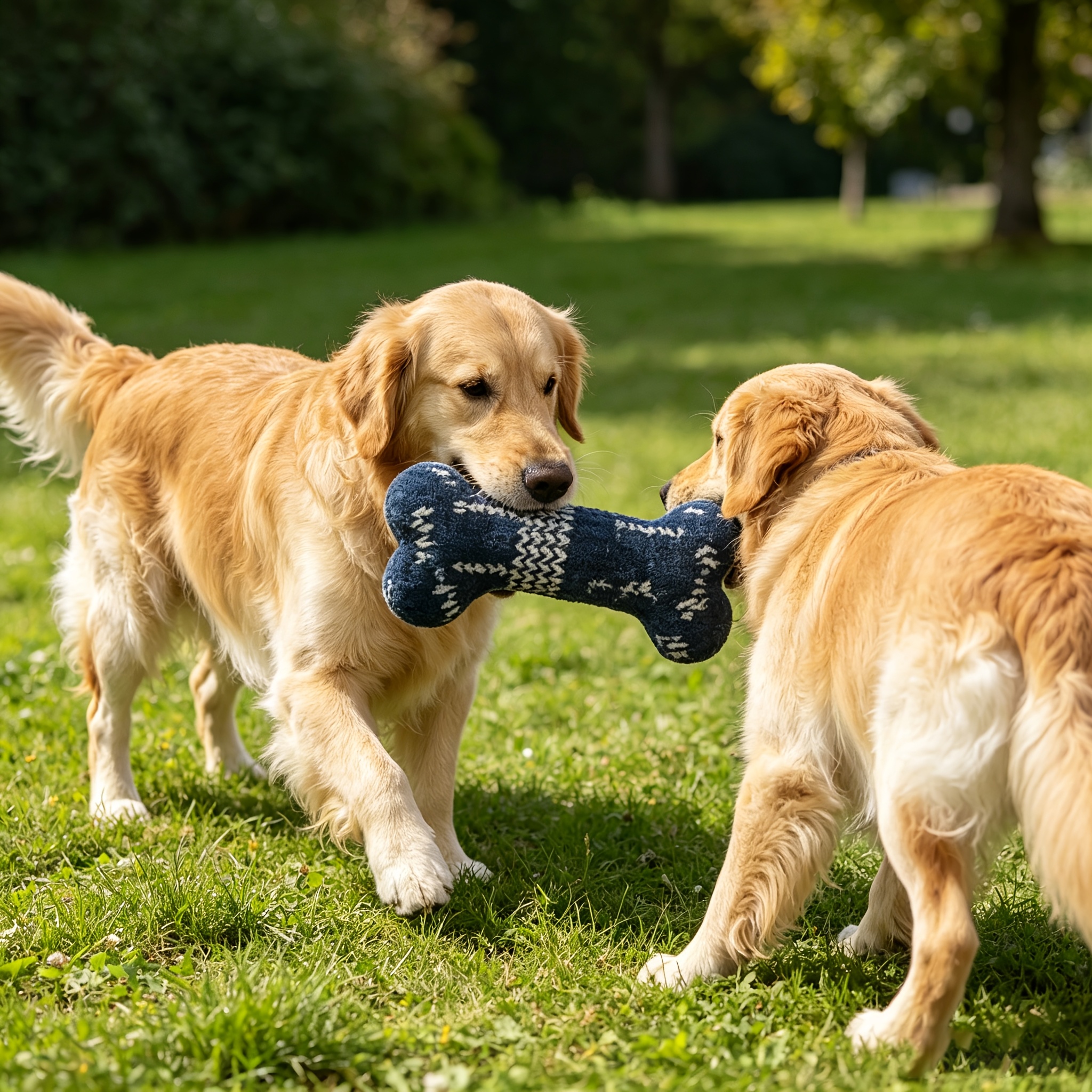 Geometric Pattern Simulation Dog Bone Training Toy