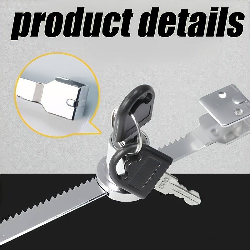 Sliding Glass Door Lock with Key for Display Cases
