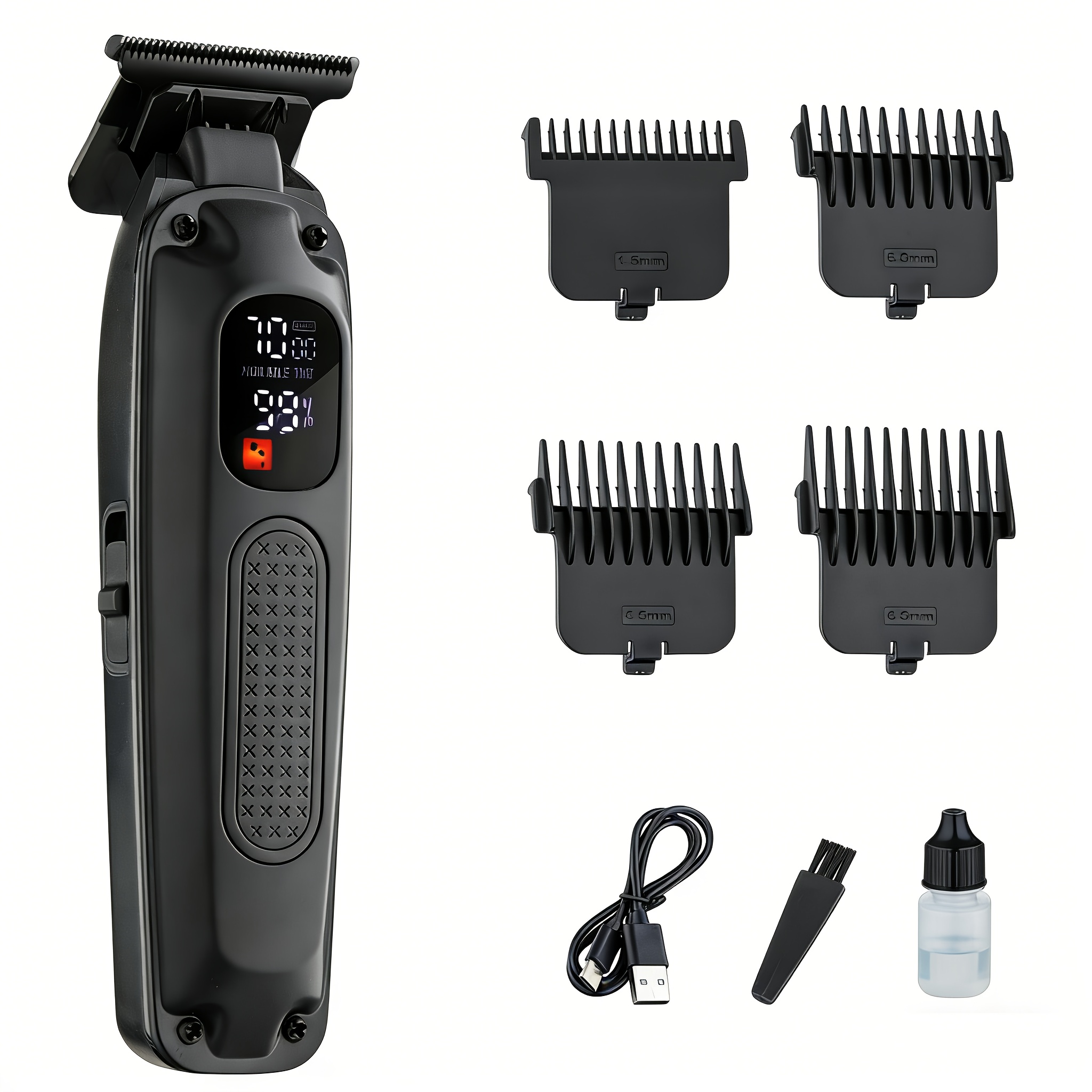 TEMU Hair Clippers For Men Professional Clippers For Men Cordless And Corded Barber Clippers For Hair Cutting And Grooming. Rechargeable Hair Trimmer