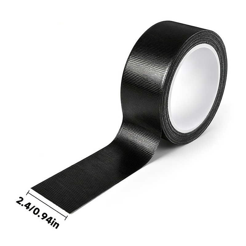 TEMU 11m Black Heavy Duty Cloth Duct Tape, Waterproof Strong Adhesive Industrial Duct Tape, Tear, Residue-free Tape For Carpet Binding, Floor Repair,