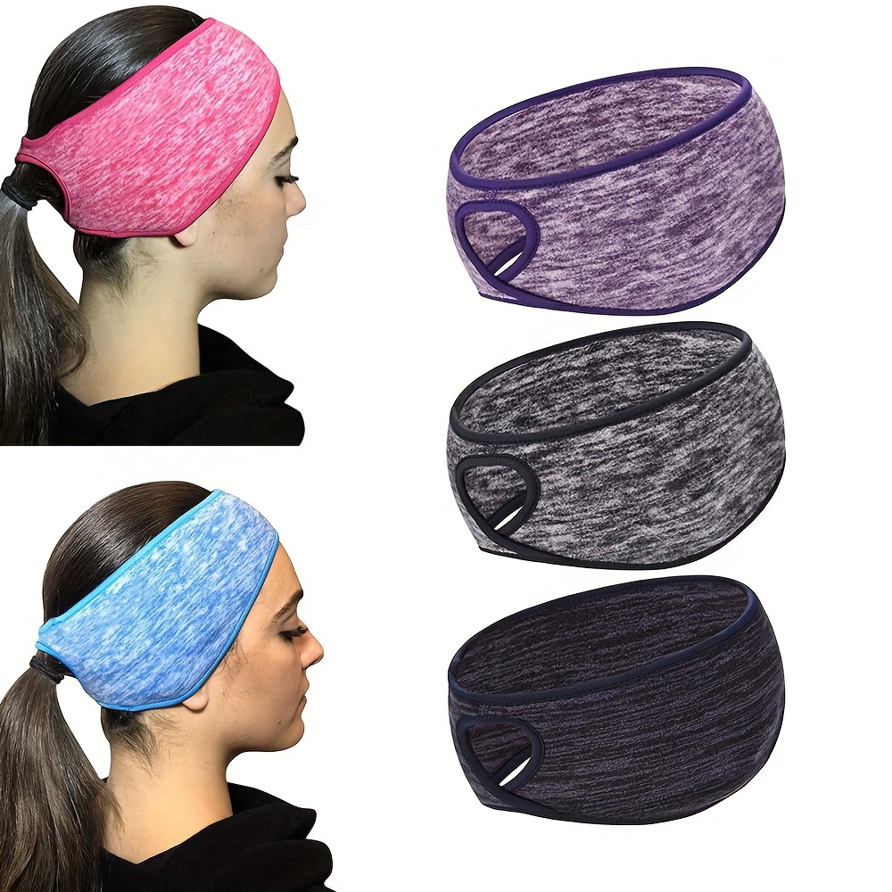 

Fleece-lined Headbands, Windproof Breathable Front, Sports Ear Muffs, Women's Hairband, Winter Outdoor Running Gym Accessories