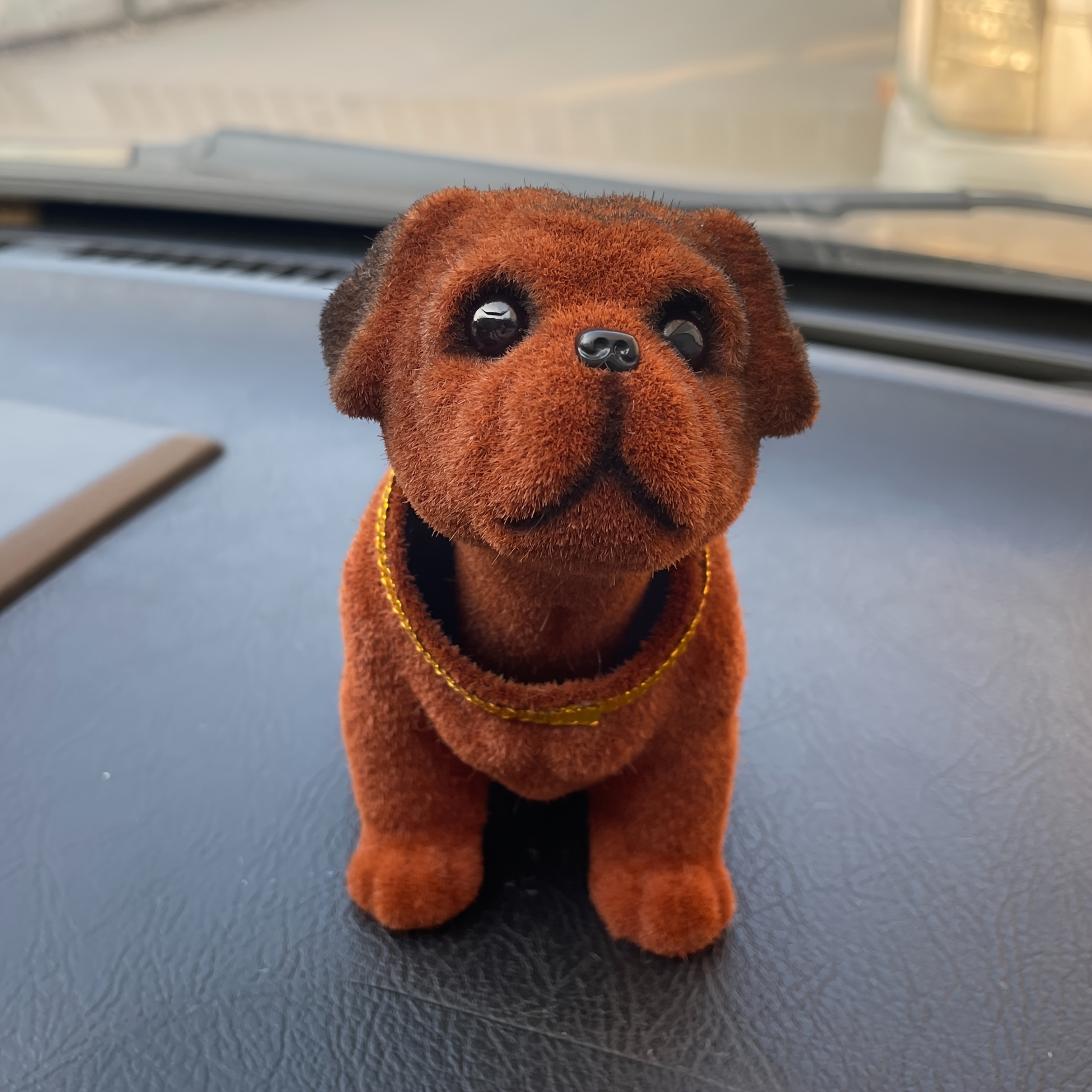 E-shop Glück bringende schüttelnde Hunde-Ornament, Auto Armaturenbrett Dekoration, Innenraum Zubehör, Hunde Gedenkstück