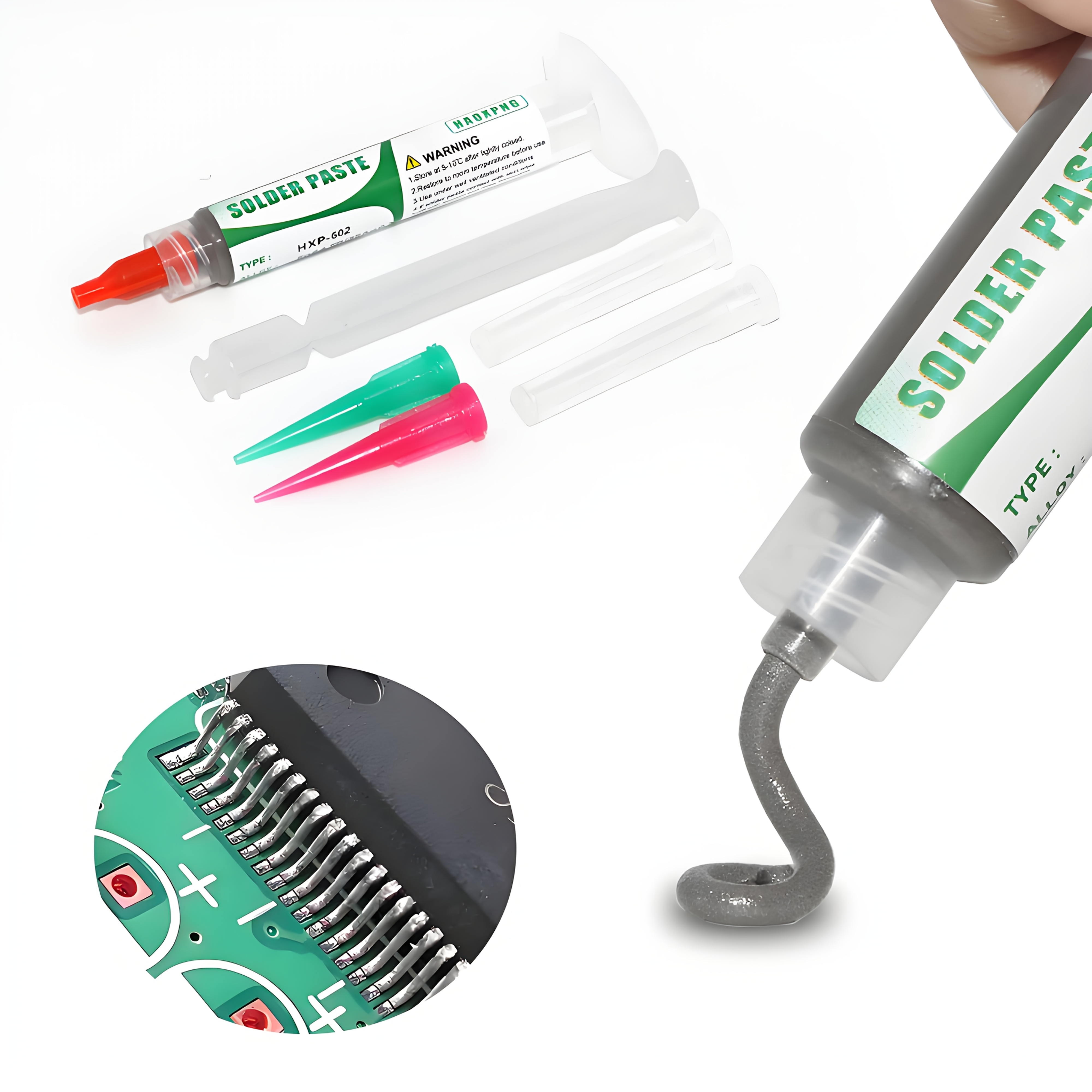 

Haoxpng No-clean Solder Paste, Sn64.7bi35ag0.3 With Silvery - , Ics & Phone Repairs