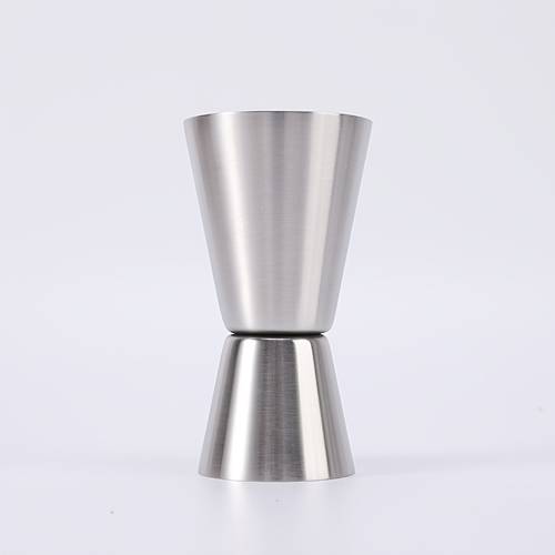 item picture 1pc stainless steel measuring cup straight mouth double head cocktail measuring cup metal double head measuring wine cup bar use ounce cup cocktail measuring 25 50 30 60