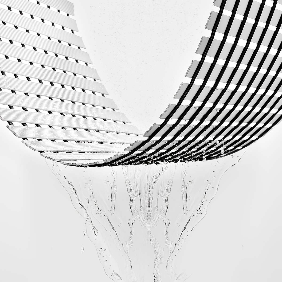   non slip bathtub mat   suction cup bathroom mat pvc black white striped ideal for shower and bathtub safety shower mat Product details 9
