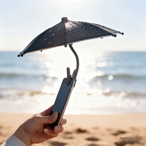 1pc phone sunshade a mini sunshade that shield the phone from sunlight and rain during outdoor activities prevents glare and reflection when taking photos for electricity