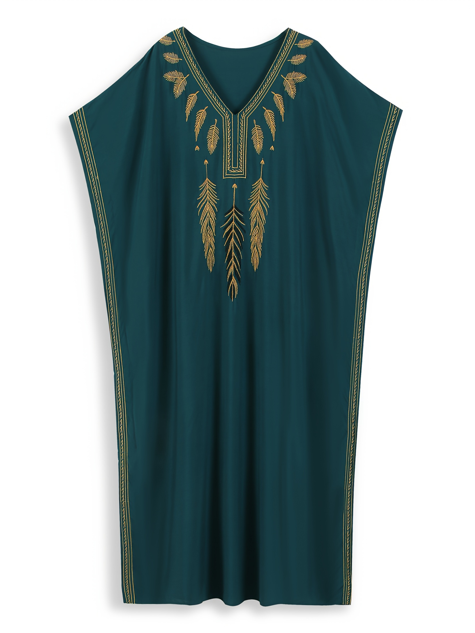 women's ethnic dress q1747: a v neck robe bat sleeves - Temu