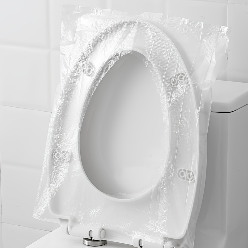 

50pcs Large Disposable Toilet Seat Covers - Hygienic & -proof For Travel, Airplanes, Road Trips & Camping