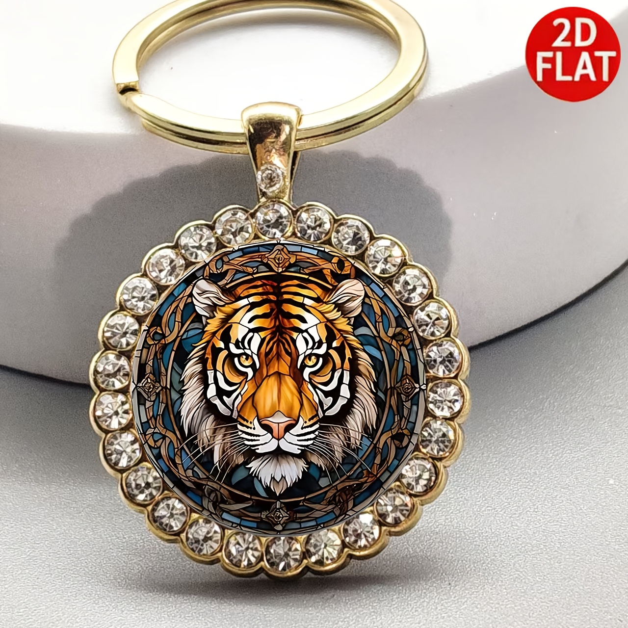 tiger keychain sold on Temu United States