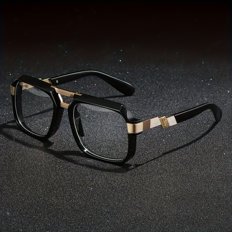 

Retro Fashion Glasses With Double Design - Zinc Alloy, Handwash/