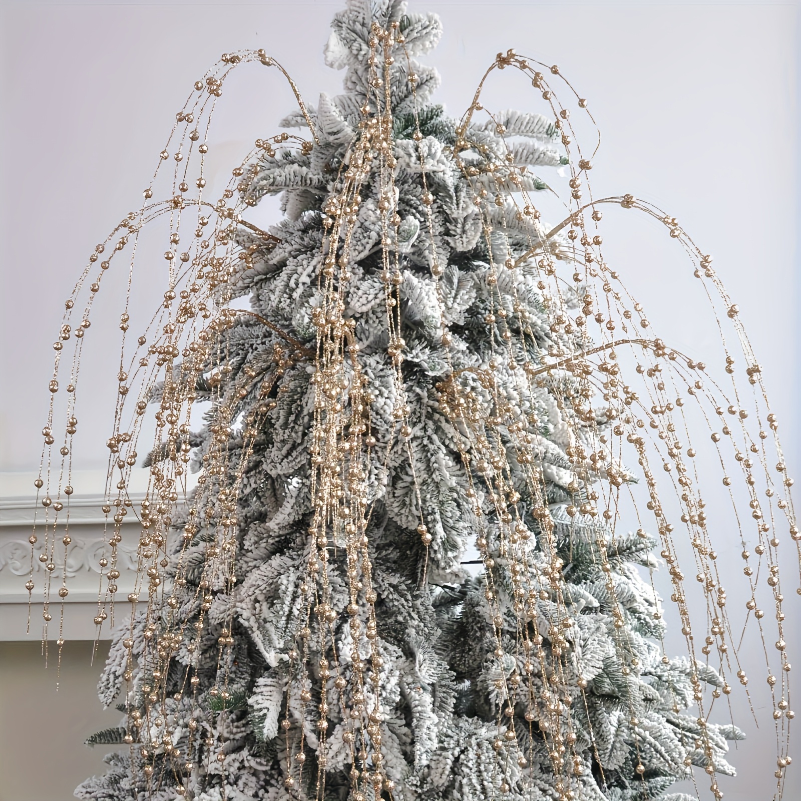 Norme Glitzer-Beerenstiele – 12 Stück, Je 40,6 Cm, Gold-glitzernd Für Weihnachtsdekoration & DIY