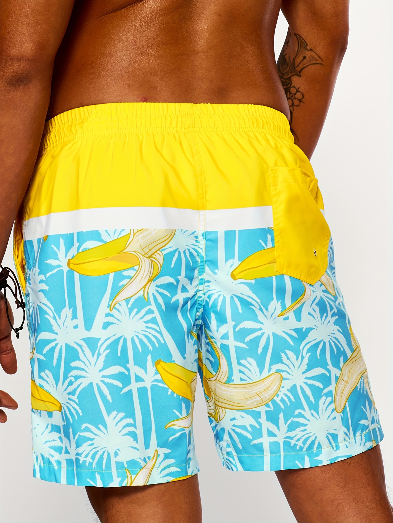 Shorts de praia. Malha .