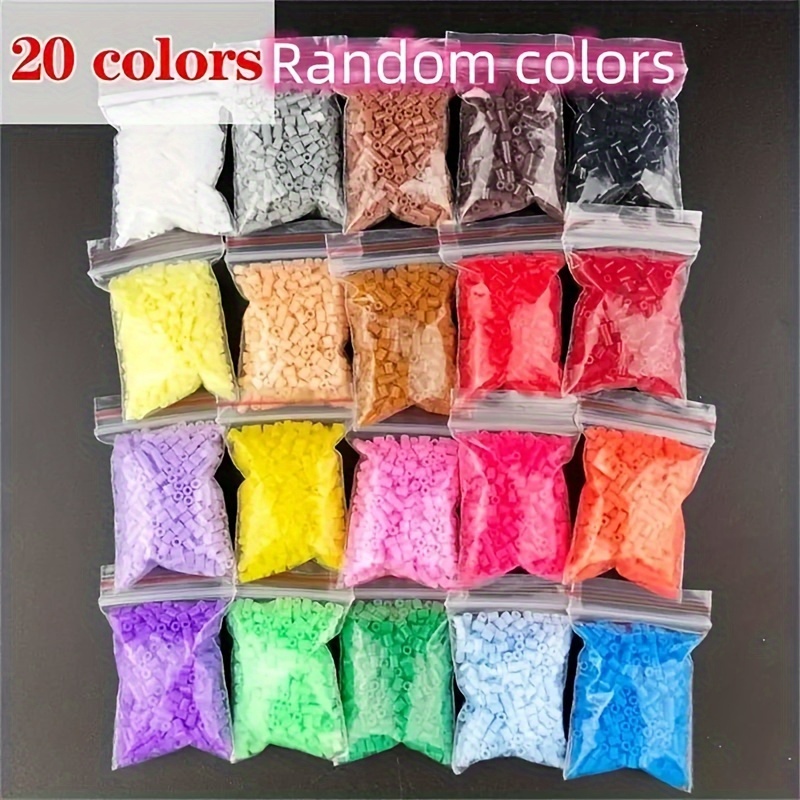 3000-11000pcs 5mm Hot Melt Bead Diy Kit Mutiple Color Plastic Beads For Crafting And Jewelry Making