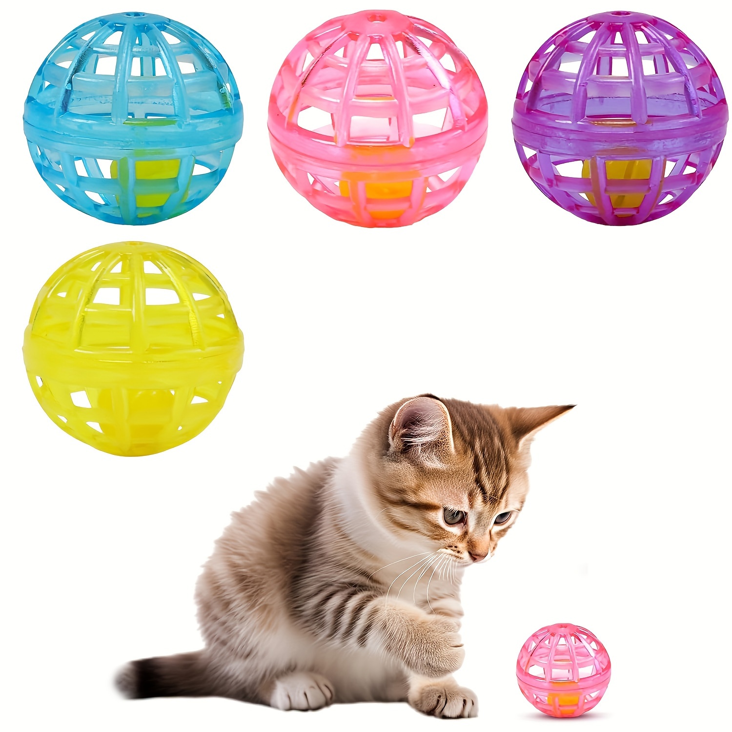 

Cat - , Fun For Swatting And Batting, To And , 1.5 , 4 Pcs